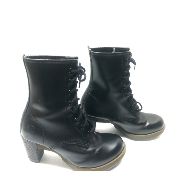 Dr Martens Darcie High Heel Combat Boots Women\u0027s 8